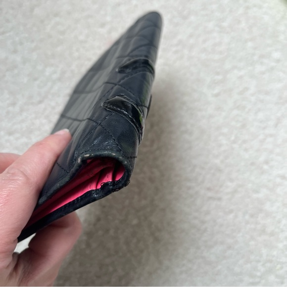 Chanel Cambon black and pink leather wallet with COA - Picture 4 of 15